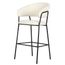 14 Banqueta Alta Mara Rivatti 107,50 cm -Altura- Estofado em Boucle OffWhite e Base em Aco Pintada a Po.jpg